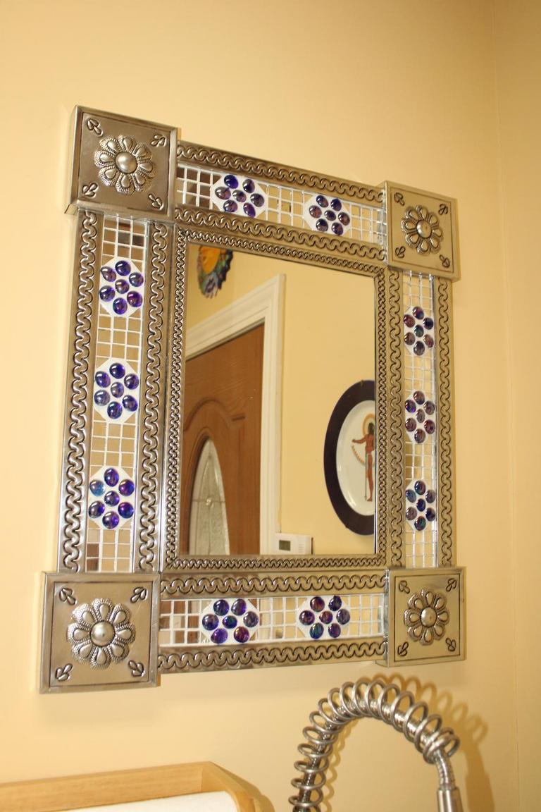 Auction Ohio Mosaic Mirror & Wall Plate