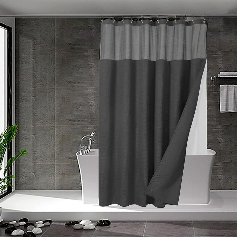 NY HOME EXTRA LONG SHOWER CURTAIN 71X84IN