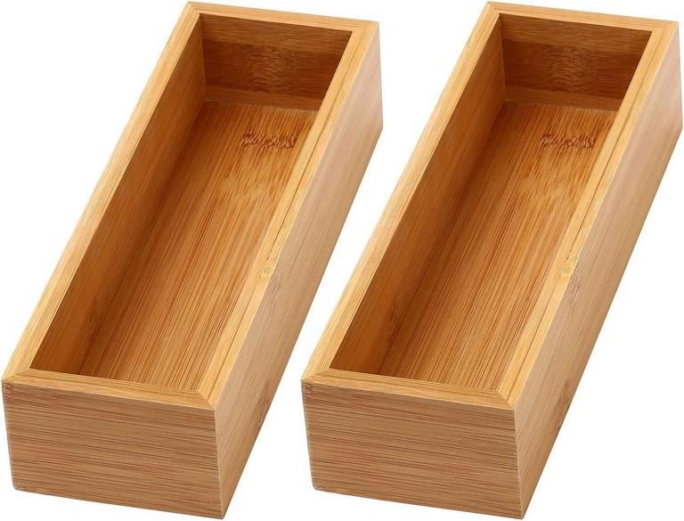YBM HOME BAMBOO ORGANIZER 2PK