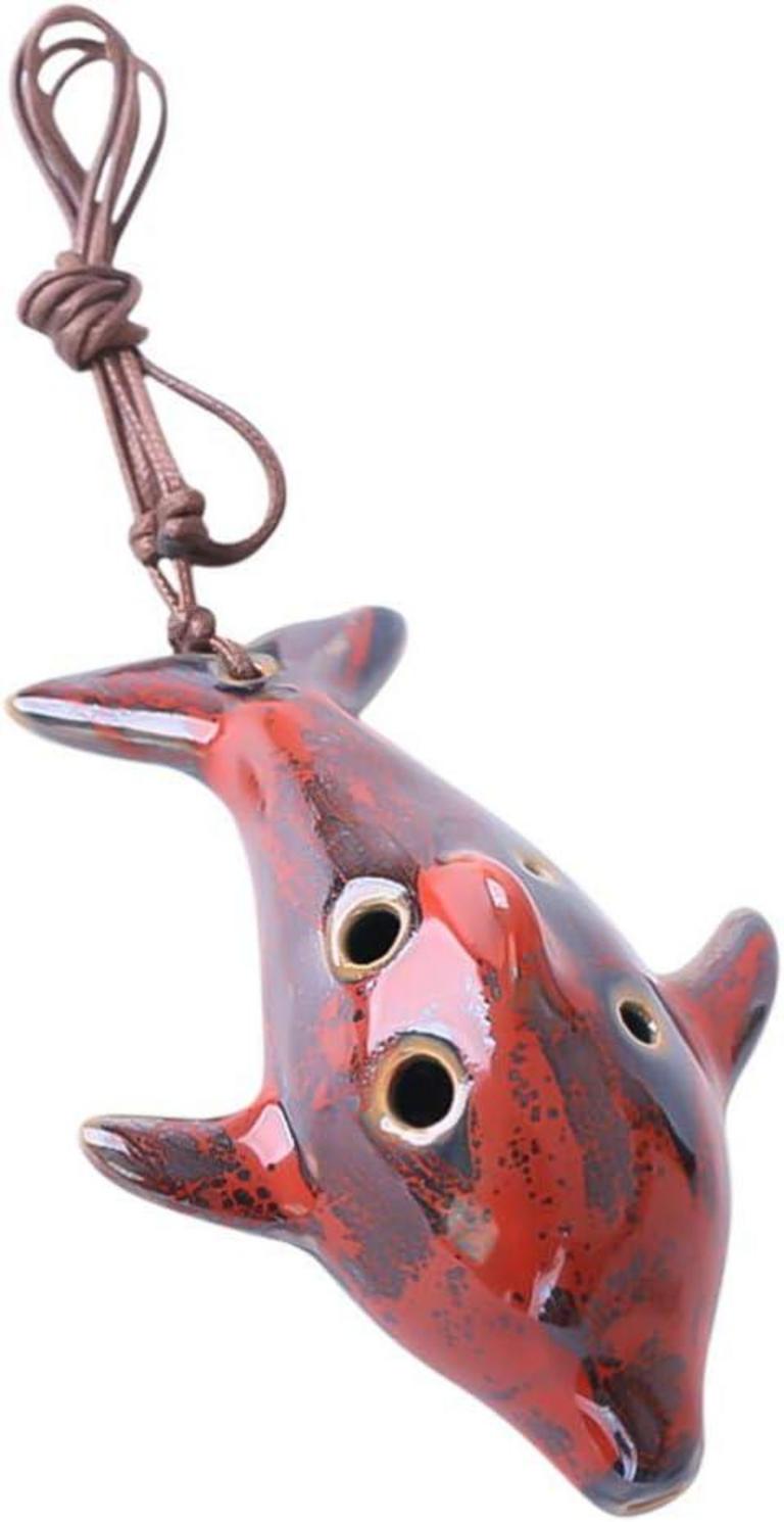 6 HOLE DOLPHIN SHAPED OCARINA