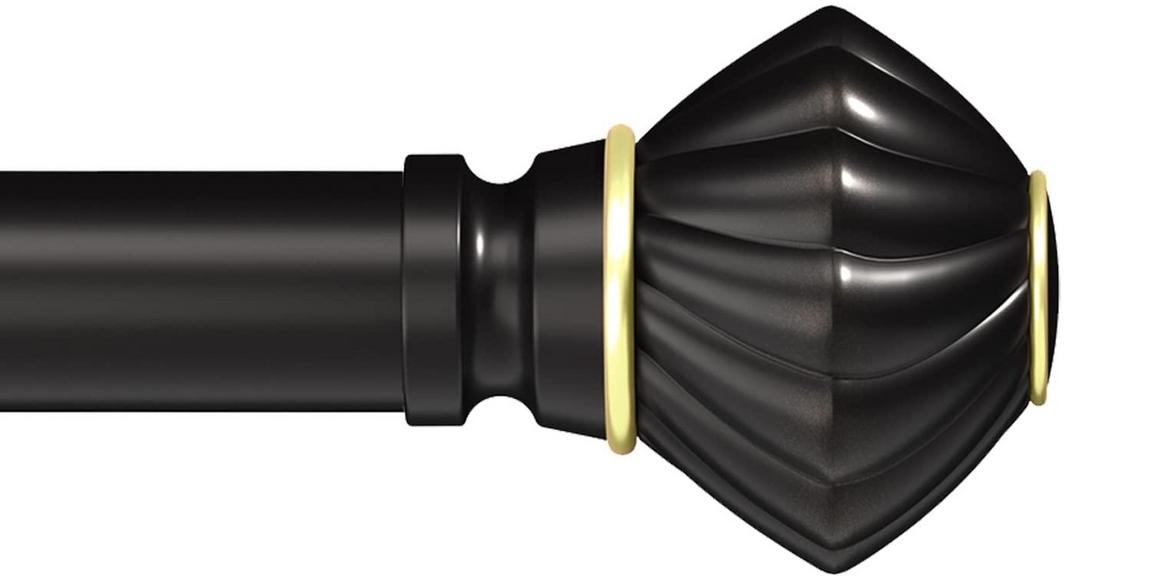 BOX SPACE CURTAIN ROD 66"-120"