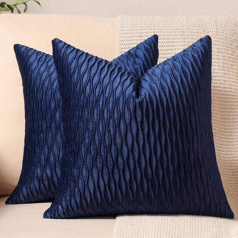 DEZENE 20IN COUCH PILLOW COVERS 2PK