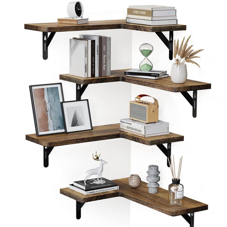 AMADA HOMEFURNISHING CORNER SHELVES 4PK