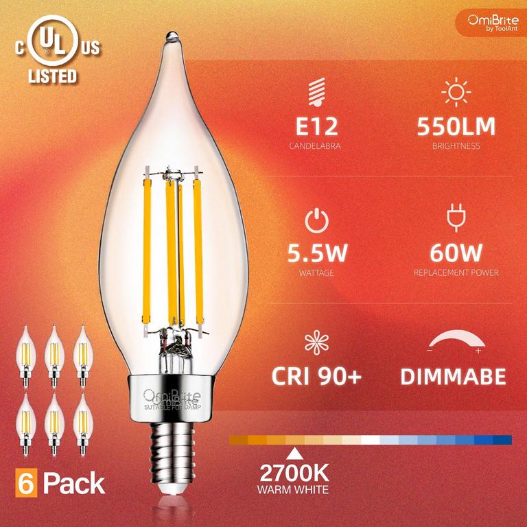 OMIBRITE 6 PACK LED BULBS