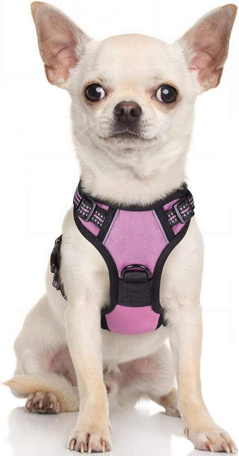 RABBITGOO DOG HARNESS PINK SMALL