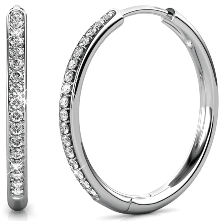 CATE  CHLOE 18K HOOP EARRINGS