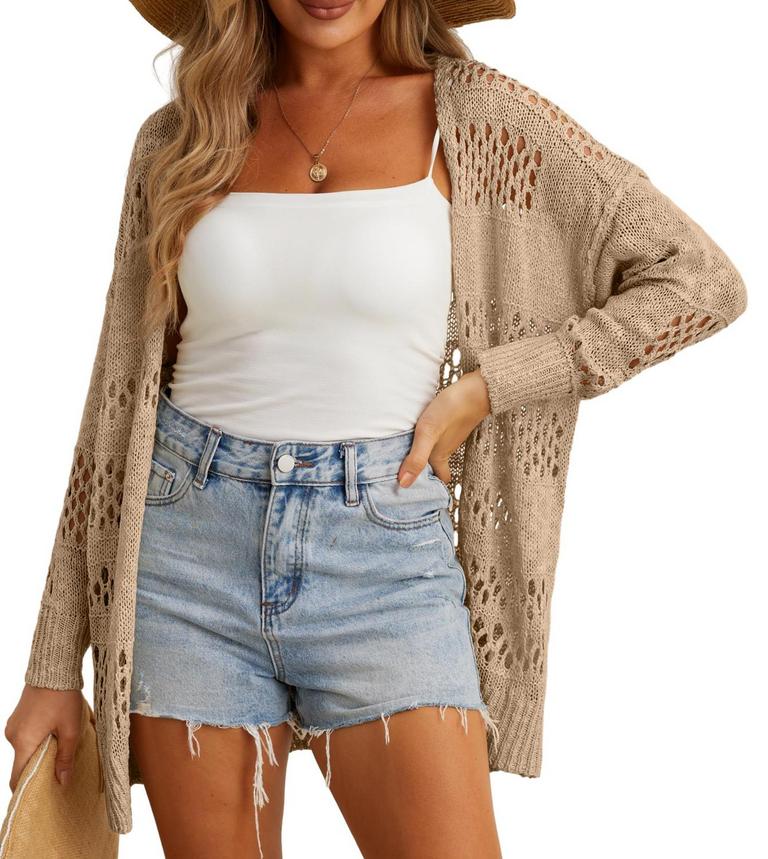 XL BOHO CROCHET CARDIGAN