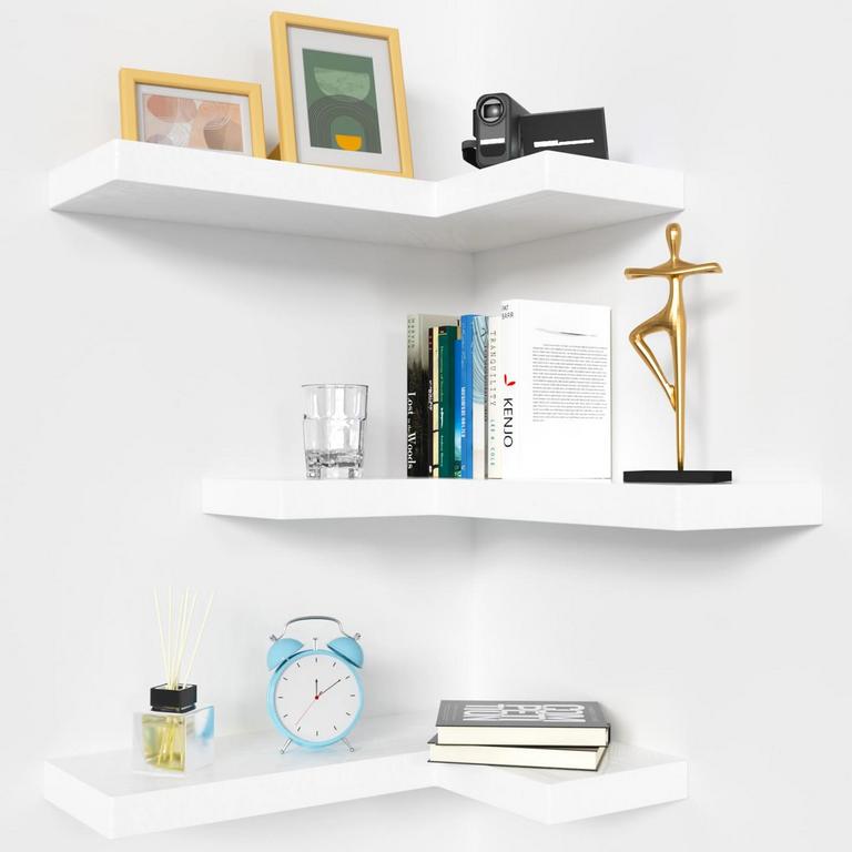 NATURES SOURCE CORNER SHELVES 3PC