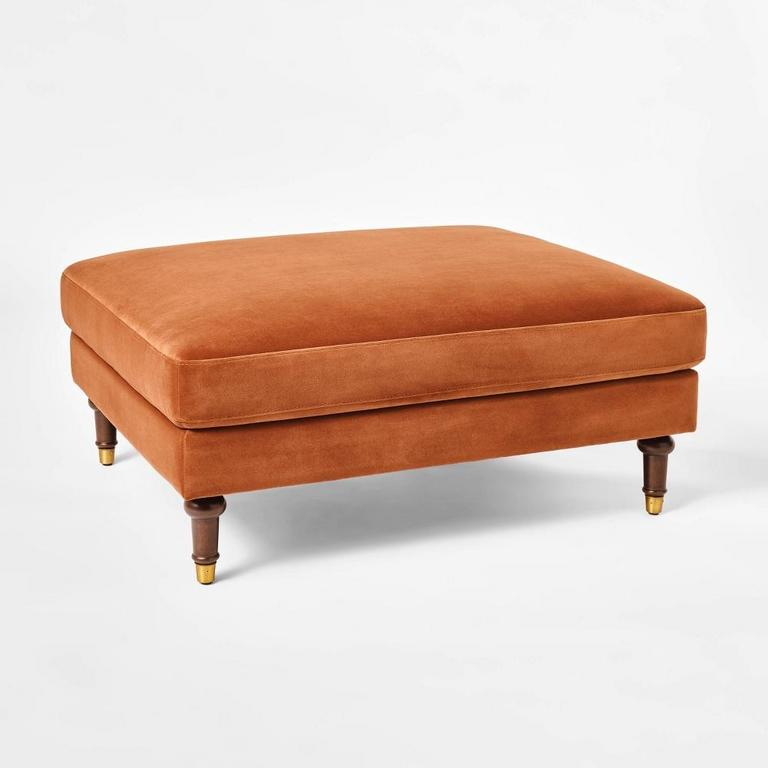 THRESHOLD RUST COCKTAIL OTTOMAN