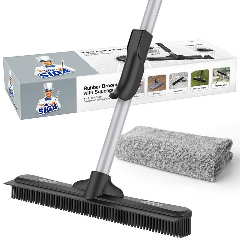 MR.SIGA RUBBER BROOM 61IN HANDLE