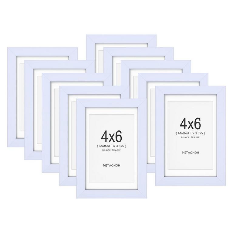 MITAOHOH 4X6IN PICTURE FRAMES 10PK