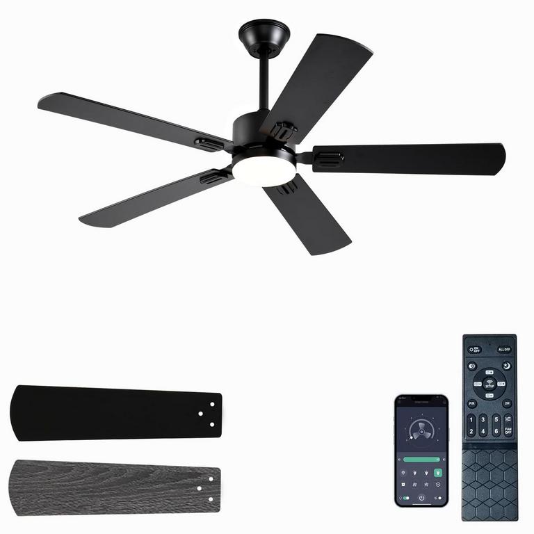 FUMLTP 52IN BLACK CEILING FAN