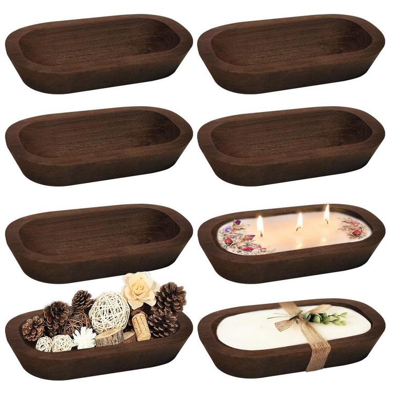 ROYXEN WOOD DOUGH BOWLS 8PK