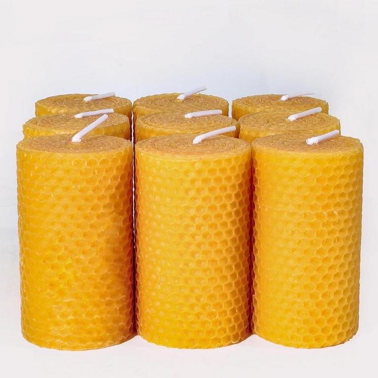 UPPER MIDLAND BEESWAX CANDLES 9PK