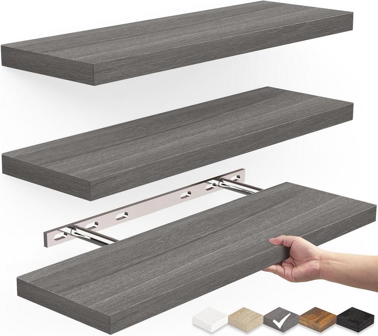3PK BAYKA FLOATING SHELVES 16IN 