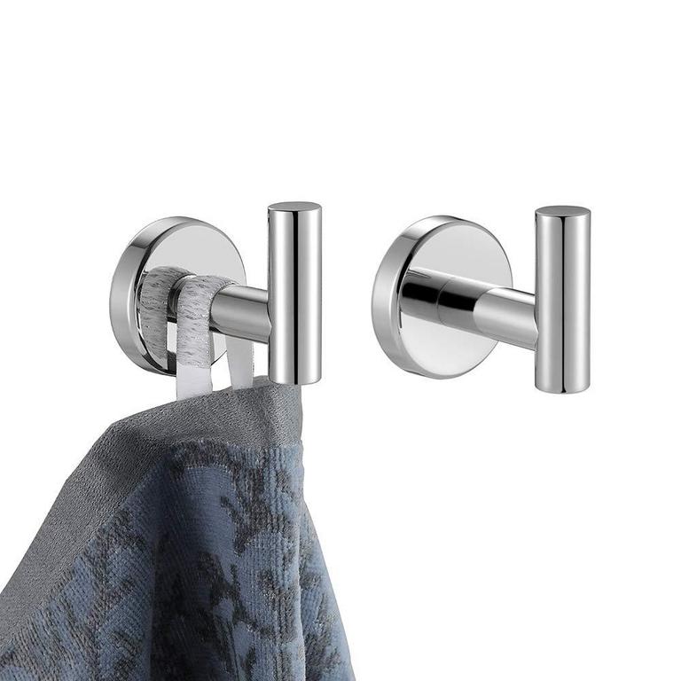 JQK CHROME TOWEL HOOKS 2PK
