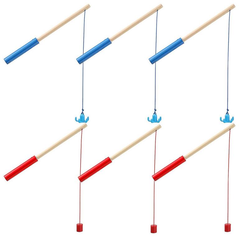 SUMIND 6 PCS FISHING ROD TOYS