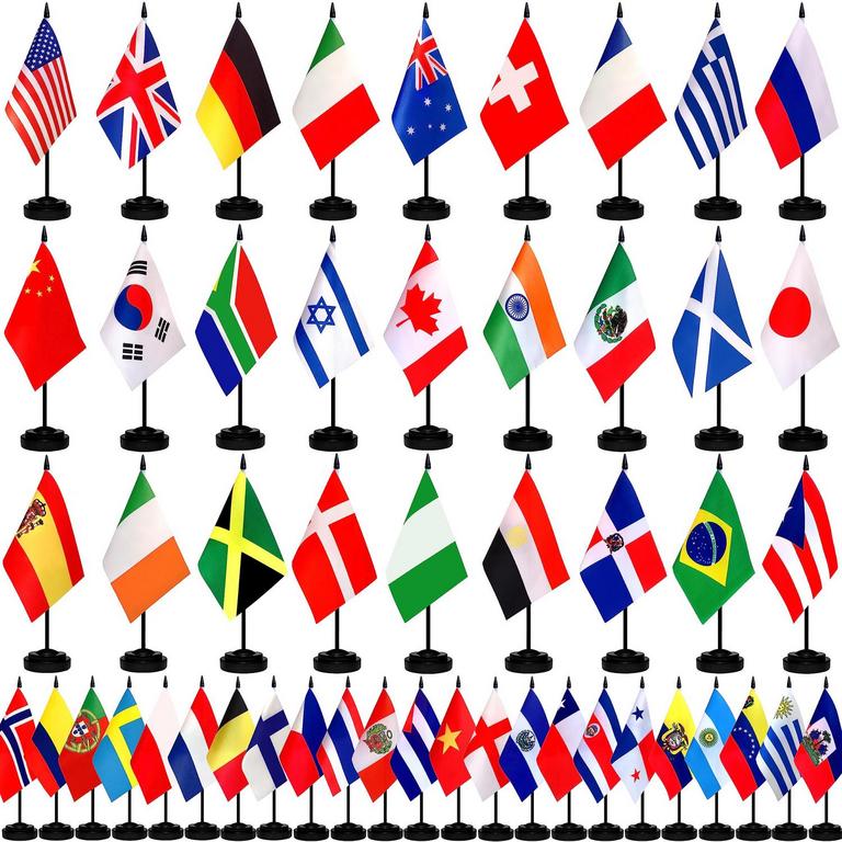 TSMD 50CT WORLD DESK FLAGS