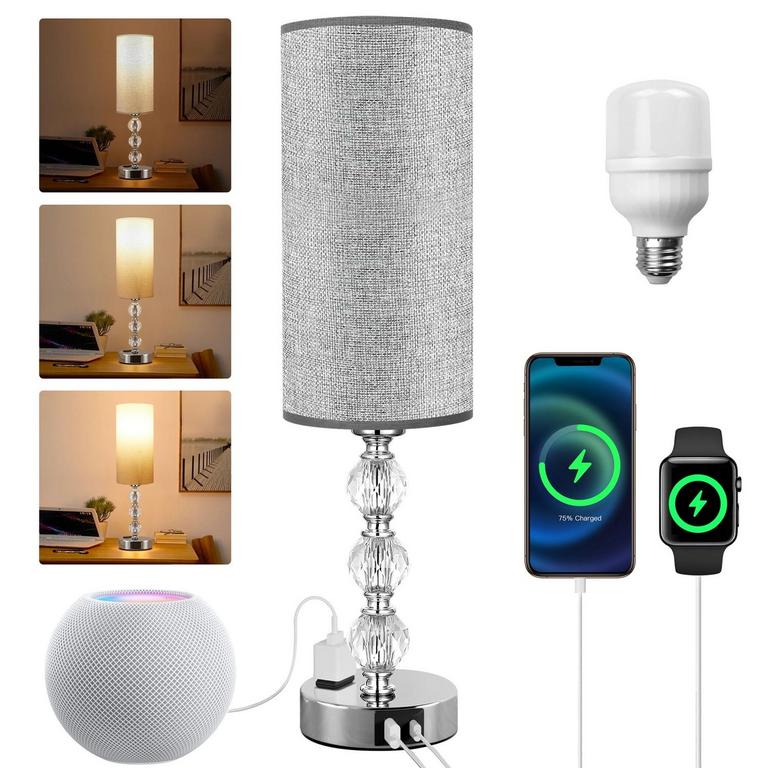 HADINEEON CRYSTAL LAMP 17.9IN