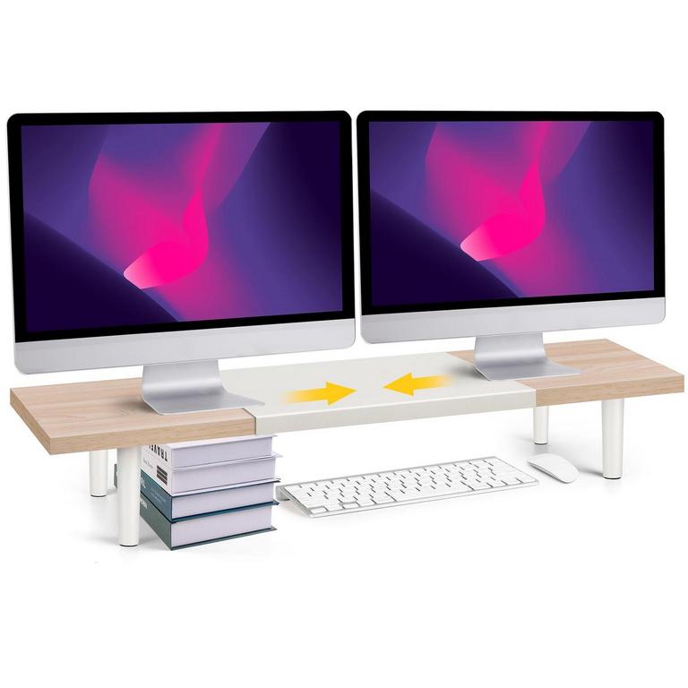 DUAL MONITOR STAND RISER