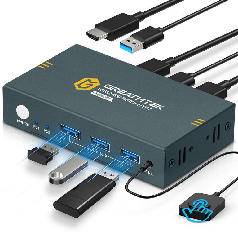 GREATHTEK USB3.0 KVM SWITCH