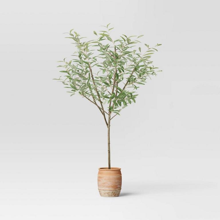 THRESHOLD FAUX OLIVE TREE 72IN