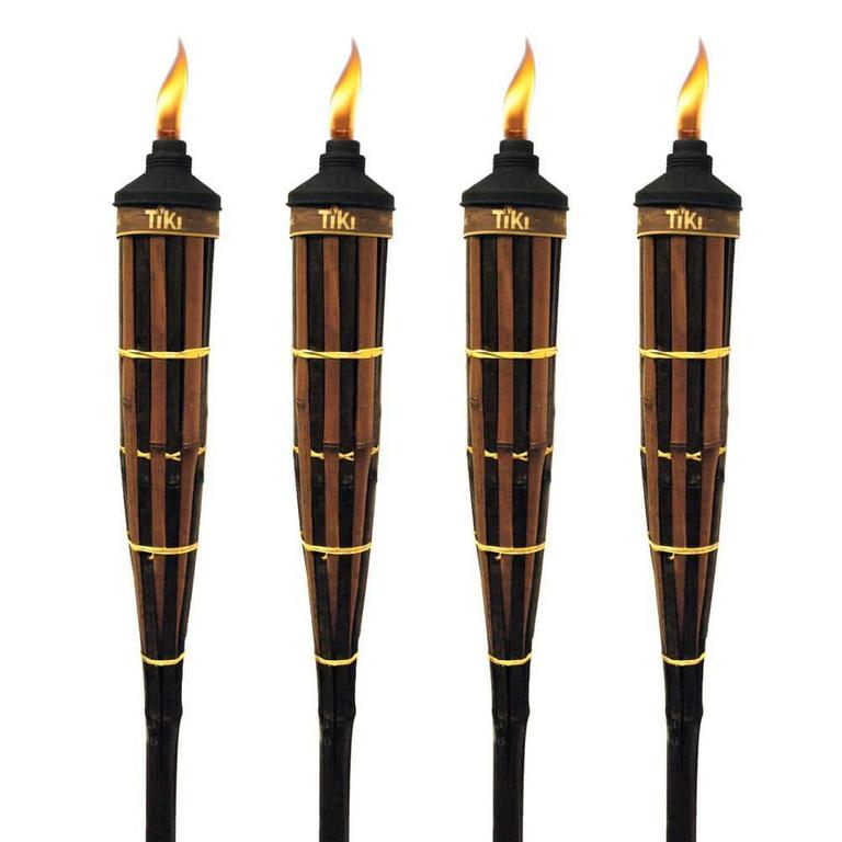 4PK TIKI 60IN BAMBOO TORCHES