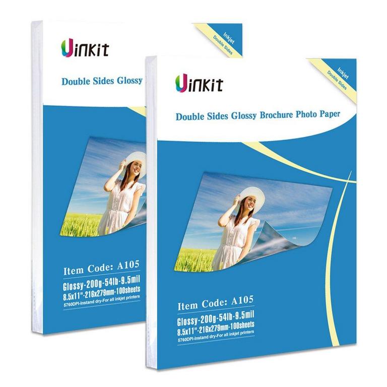 2PK UINKIT PHOTO PAPER 8.5X11IN 