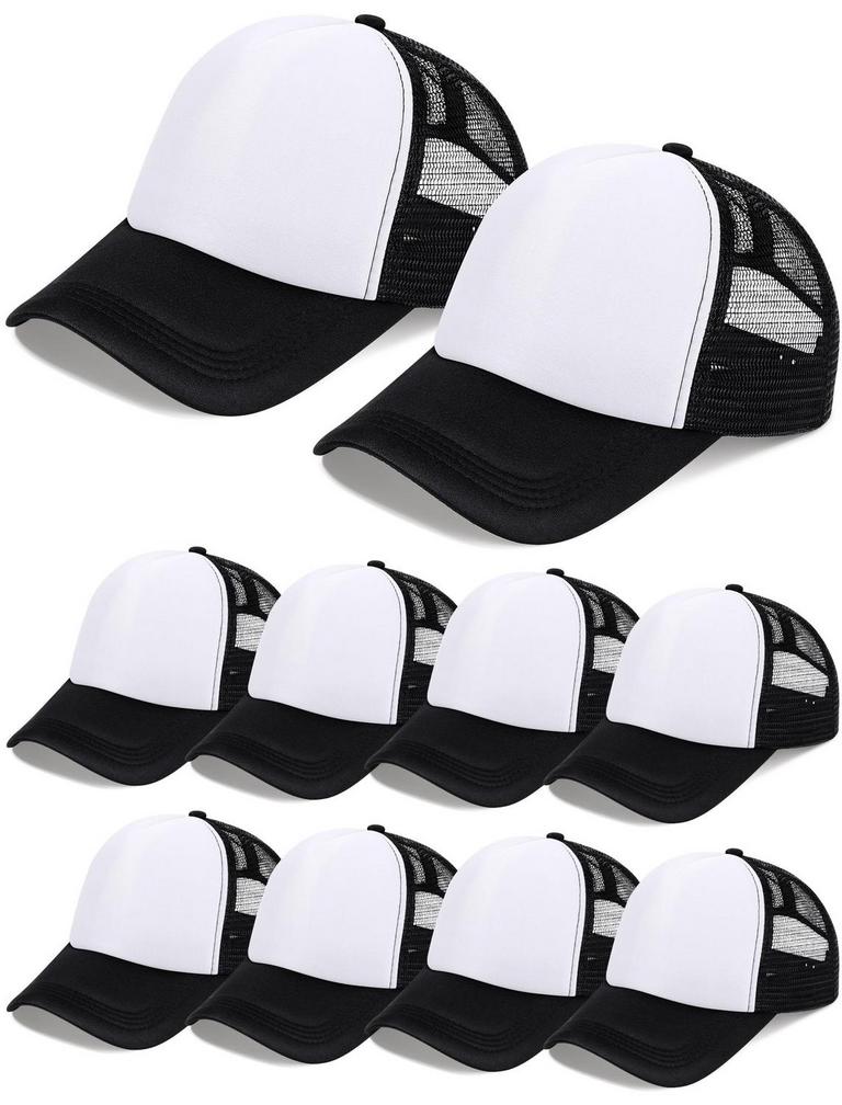 10PK SUBLIMATION TRUCKER HATS