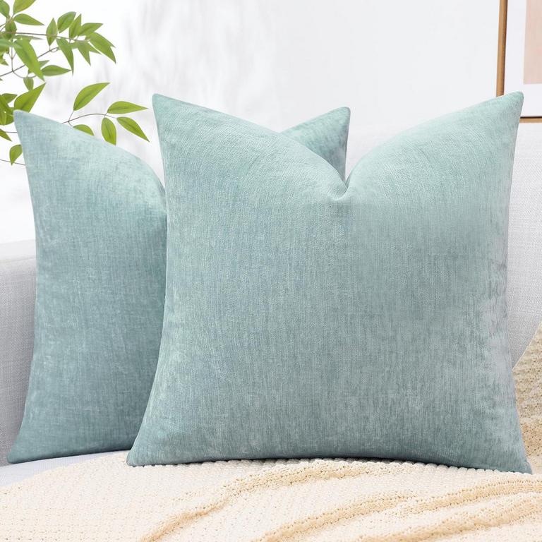 AQUA PILLOW COVERS