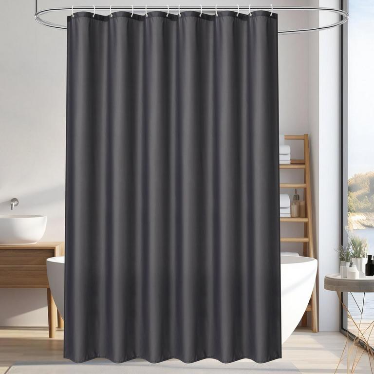 INOSOO DARK GRAY SHOWER LINER 72X84IN