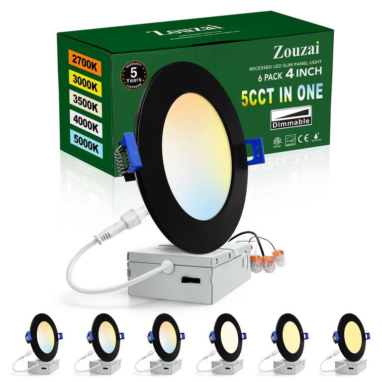 ZOUZAI 6PK 4IN LED LIGHTS