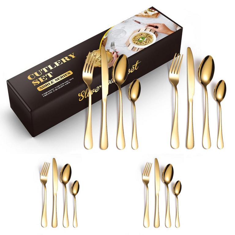 GENERIC GOLD FLATWARE SET