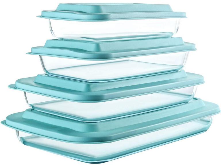 M MCIRCO 8PC GLASS BAKEWARE 