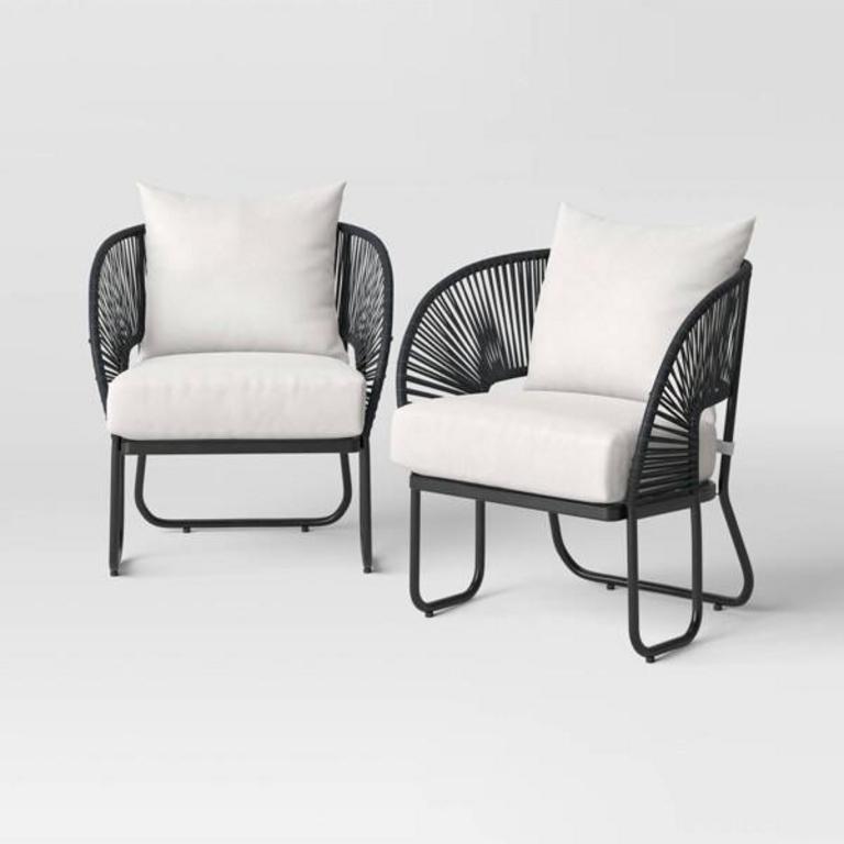 THRESHOLD 2PC OUTDOOR CHAIRS