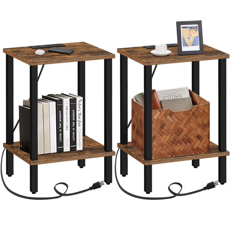 TUTOTAK END TABLE BROWN 2PK