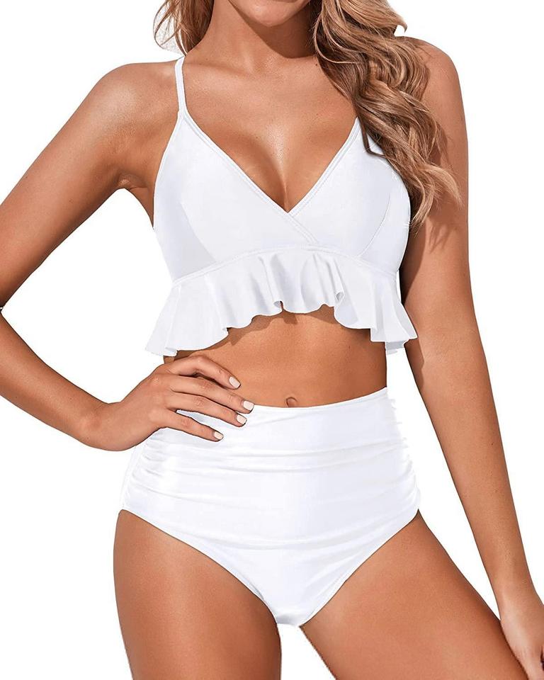 L RUFFLE BIKINI SET 