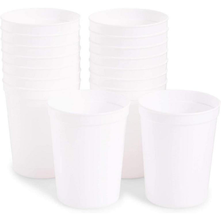 JUVALE WHITE STADIUM CUPS 16PK