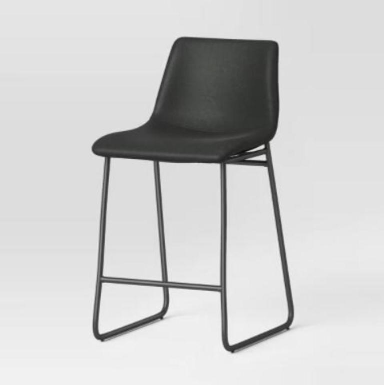 THRESHOLD FAUX LEATHER BARSTOOL
