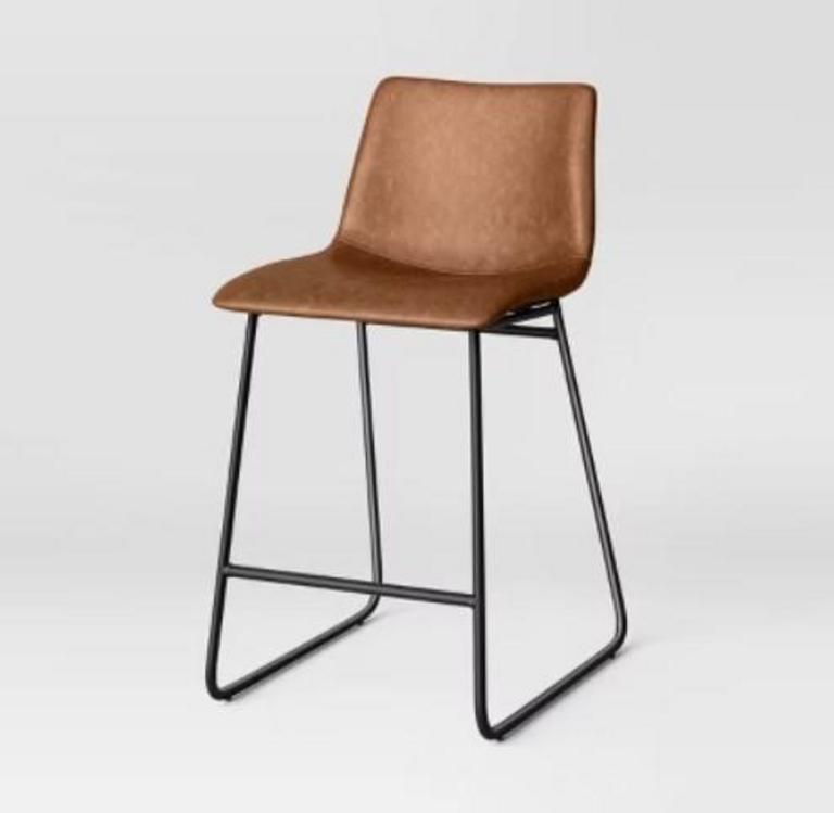 THRESHOLD FAUX LEATHER BARSTOOL
