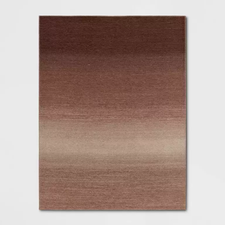 THRESHOLD SUNSET OMBRE RUG 84IN X 63IN