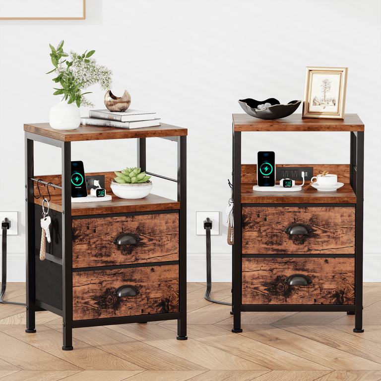 SATIFUR NIGHSTAND SET OF 2