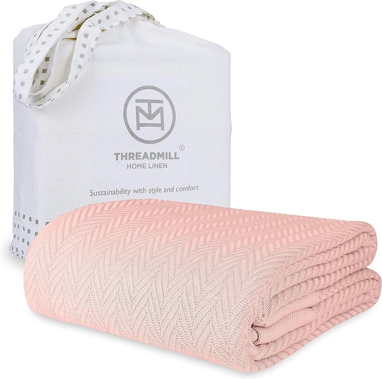 THREADMILL LUX COTTON BLANKET QN SZ 