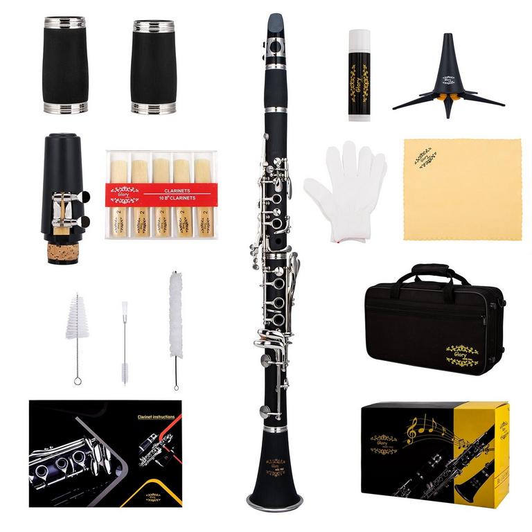 GLORY EBONITE BB CLARINET BUNDLE