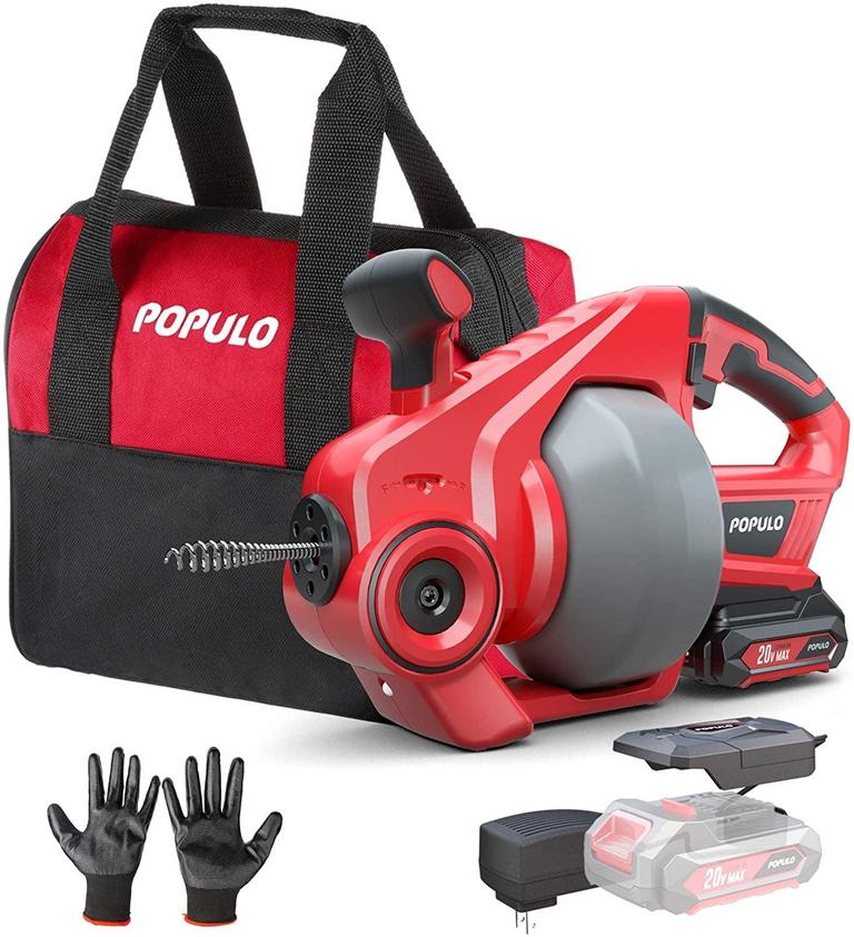 POPULO 25FT DRAIN SNAKE