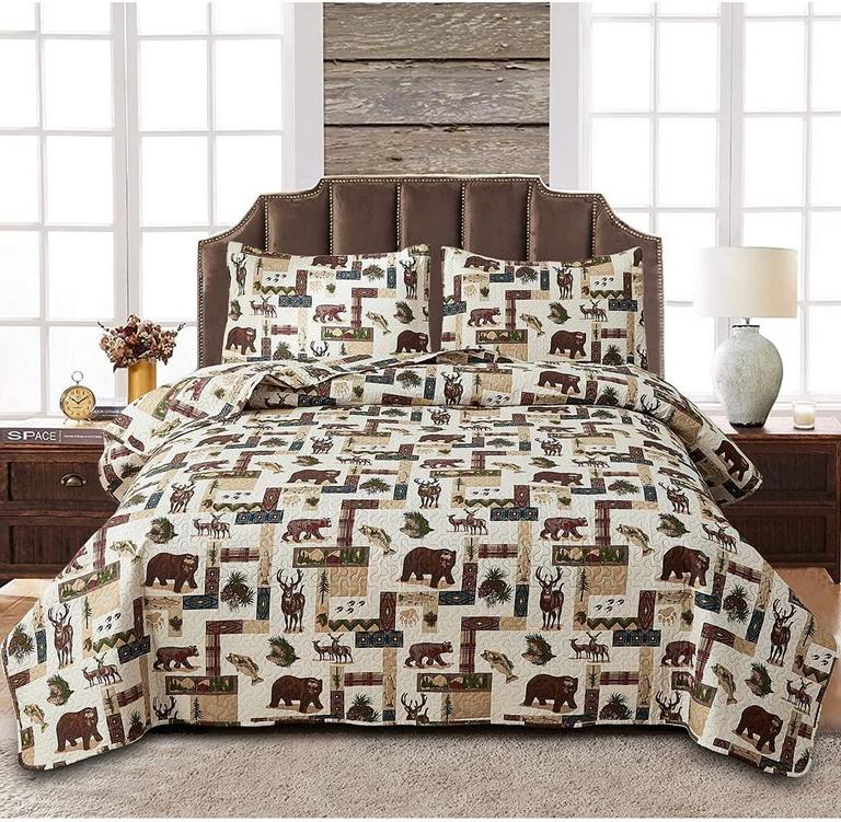 JESSY HOME KING QUILT SET 3PC