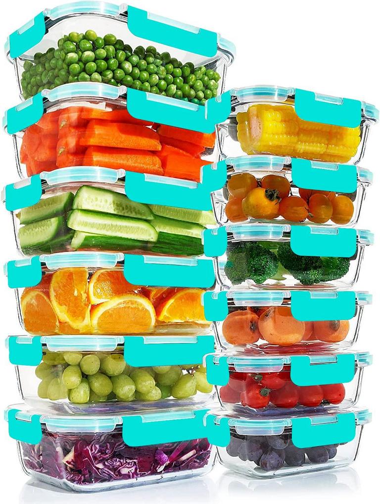 KOMUEE 12PK GLASS CONTAINERS