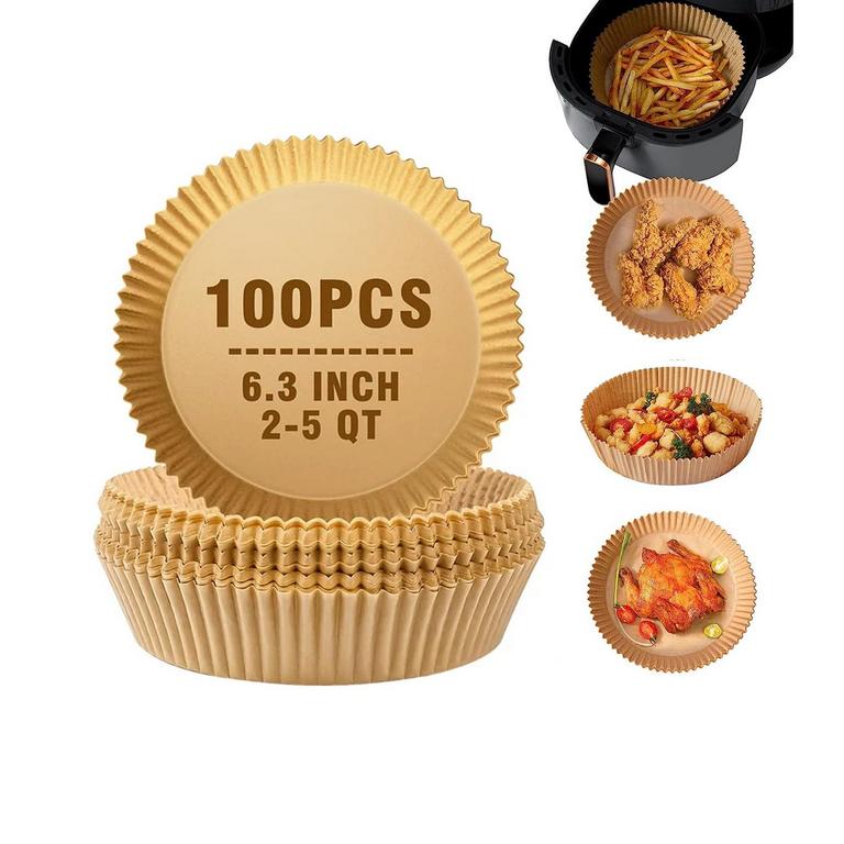 TOLOBVE 6.3IN AIR FRYER LINERS 100PK