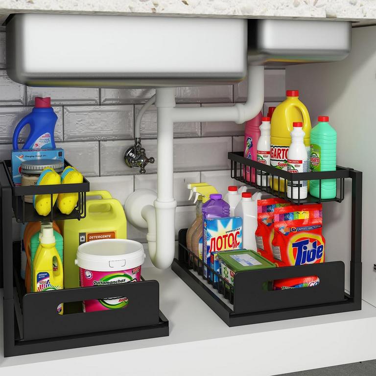 REALINN UNDER SINK ORGANIZER 2PK