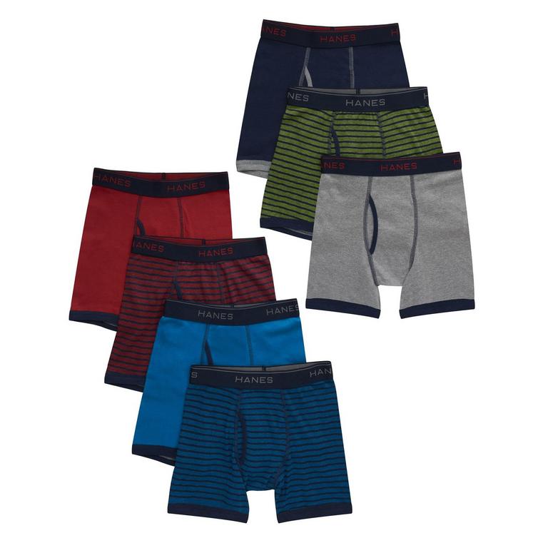 HANES BOYS BOXER BRIEFS L 7PK